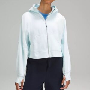 lululemon athletica Light Blue Scuba Oversized Full-Zip Hoodie